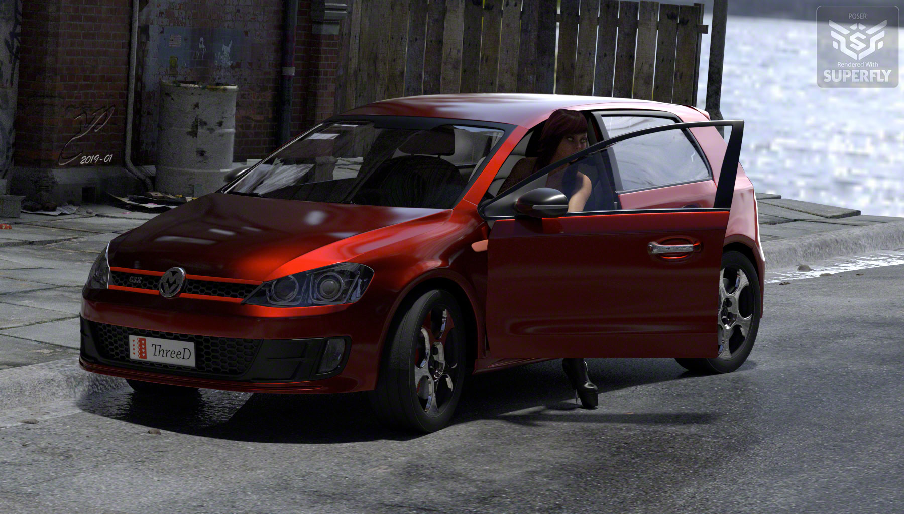 Phoebe and her Golf