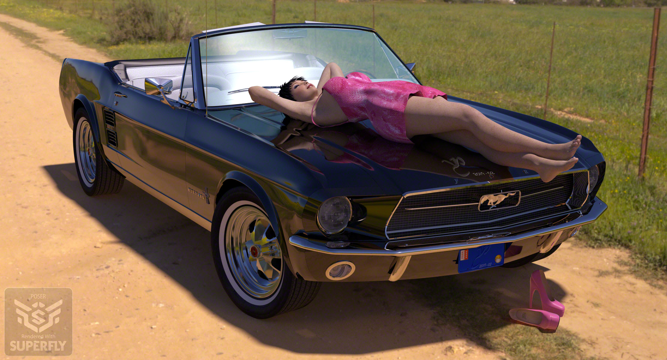 Shiobhan and her Ford Mustang