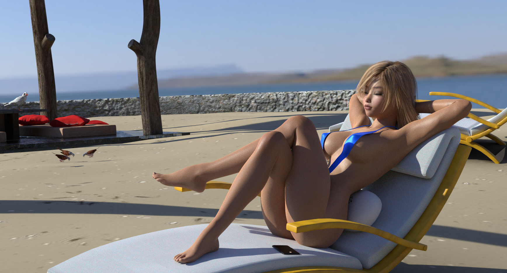 Sylfie - scene de plage